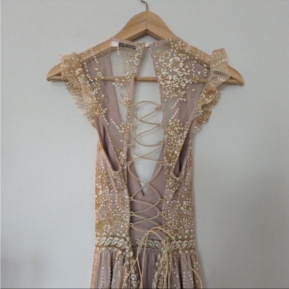 Hello Molly Gold on the Ceiling Sparkle Dress - Picture 7 of 11